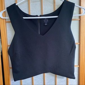 2 for 20$! Streetwear society SWS black cropped tailored top S